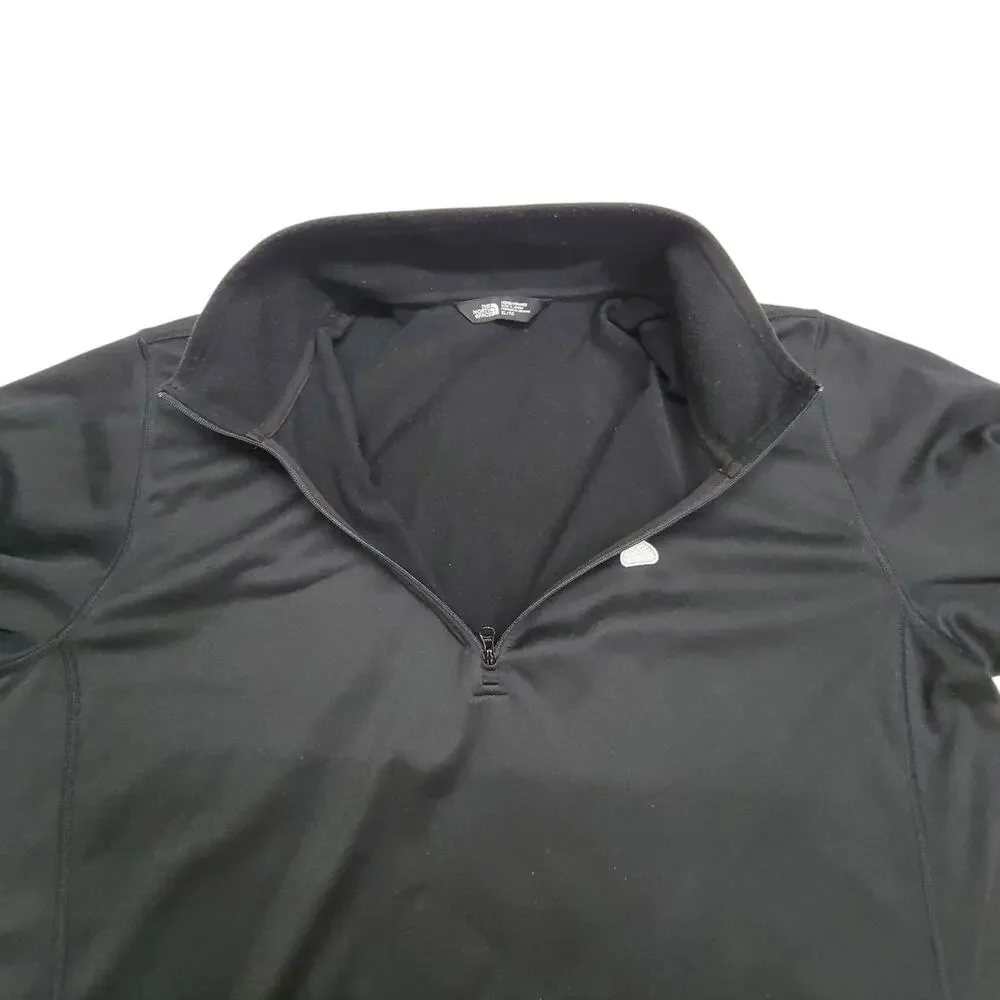 The North Face Mens XL 1/4 Zip Fleece Pullover Hershey Kiss USA Flag Black READ